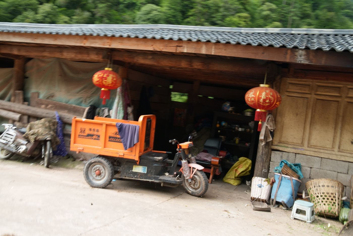 Village courtyard